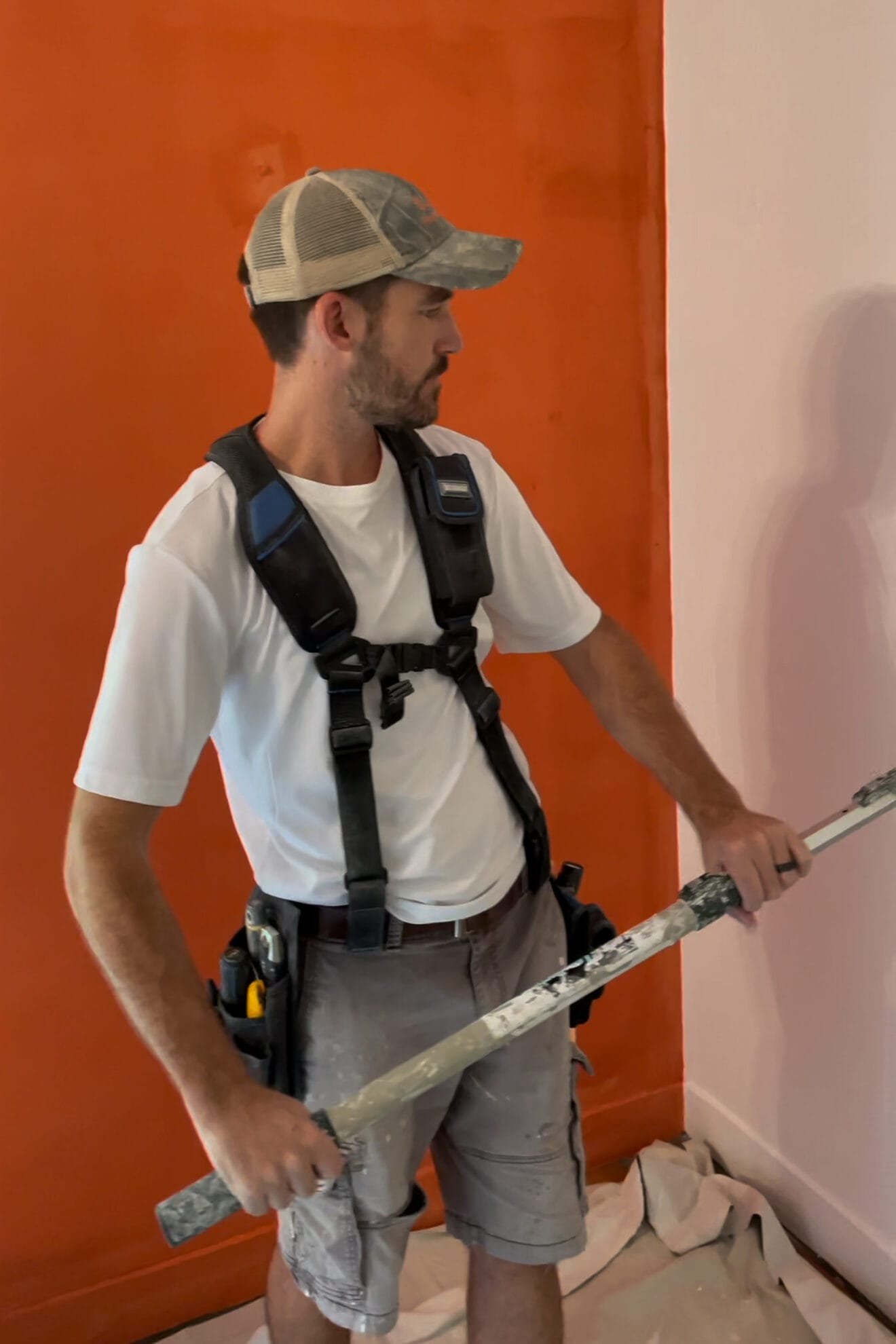 Chris rolling a wall