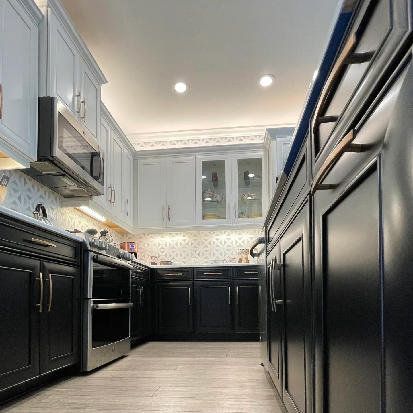 Tuxedo Kitchen Cabinet Painting by Grove Street Painting