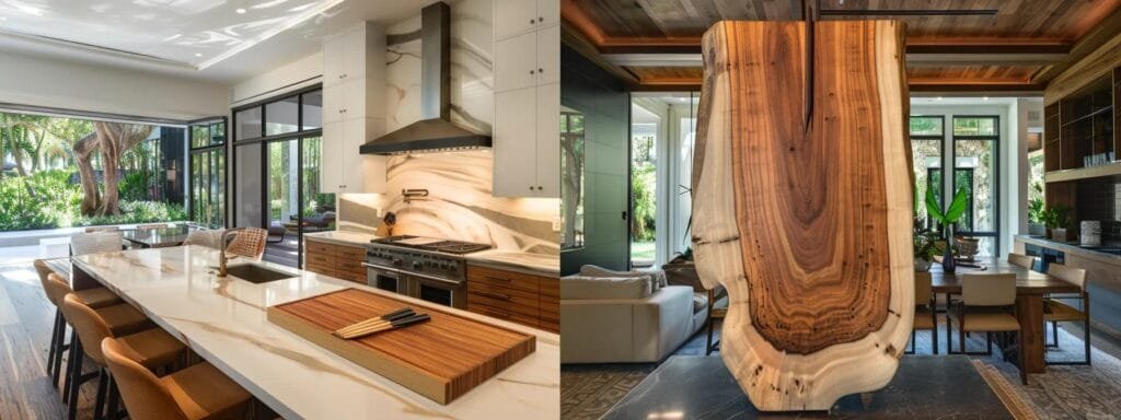 a stylish, modern interior of a luxurious sarasota home showcases expert painters meticulously applying a serene coastal color palette to the walls, highlighting the bright and vibrant atmosphere that transforms the living space into a personalized sanctuary.